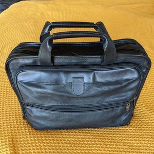 Hartmann Leather Briefcase, New, Black
